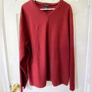 Kenneth Cole Men’s  light weight knit color- red beet Size XXL